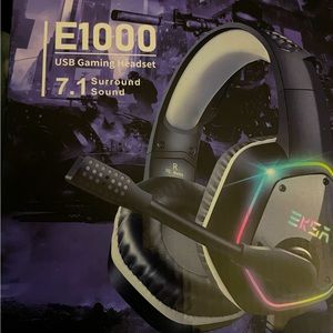 Brand new never used e1000 gaming headset